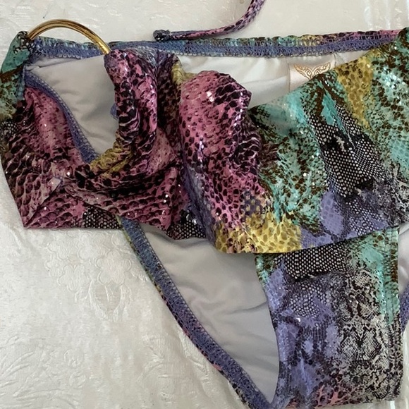 Lisa Blue RAINBOW SERPENT bikini - multi (#24) - Picture 6 of 14